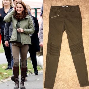 ~Repli-Kate~ ZARA Khaki Green Moto Pants